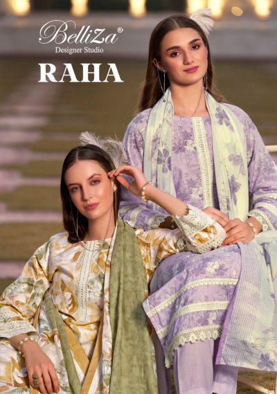 BELLIZA RAHA COTTON PRINTED SUITS CATALOGUE