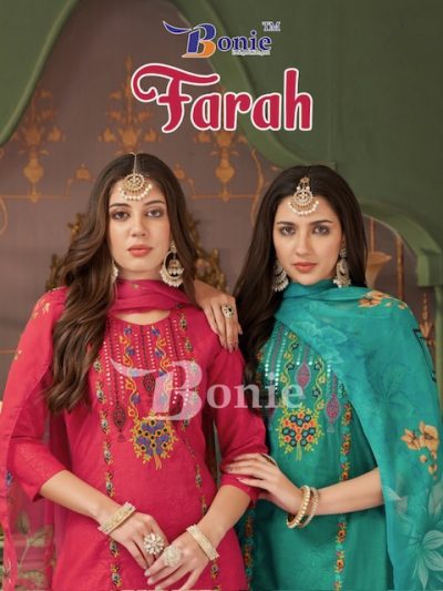 BONIE BRAND FARAH VOL 1 ROMAN EMBROIDERY KURTI