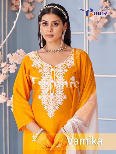 BONIE BRAND VAMIKA VOL 1 RAYON EMBROIDERY KURTI