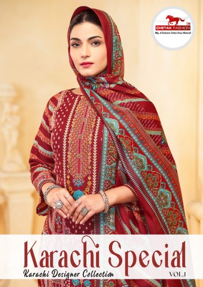 CHETAK FASHION KARACHI SPECIAL VOL 1 COTTON SUITS