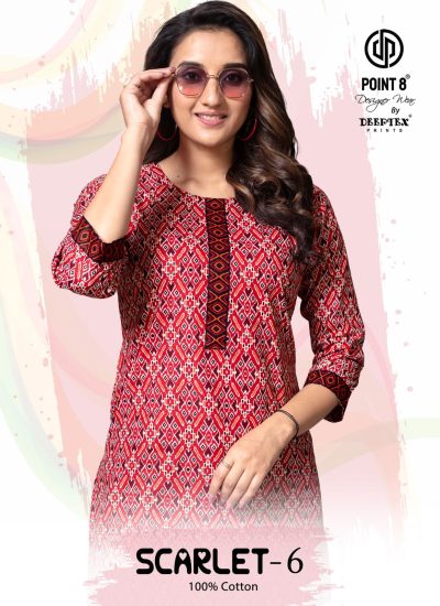 DEEPTEX PRINTS SCARLET VOL 6 READYMADE SHORT TOPS