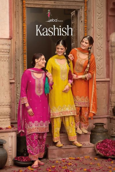 EBA LIFESTYLE KASHISH CHINON EMBROIDERY FANCY SUIT