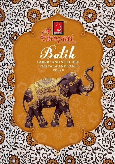 GANPATI BATIK VOL 9 COTTON PRINTED SUIT CATALOGUE