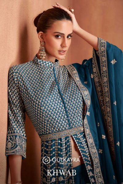 GULKAYRA DESIGNER KHWAB GEORGETTE FANCY SUITS