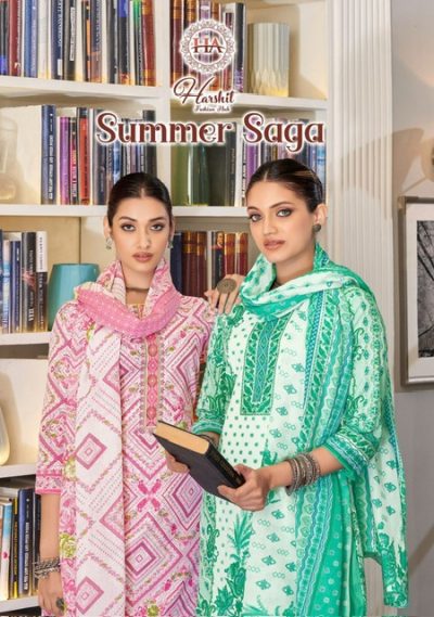 HARSHIT SUMMER SAGA PURE COTTON SUITS CATALOG