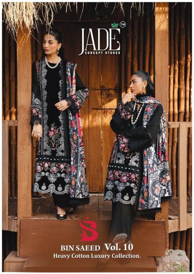 JADE BIN SAEED VOL 10 LAWN KARACHI SUITS CATALOG