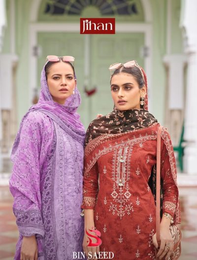 JIHAN BIN SAEED VOL 15 PAKISTANI LAWN SUITS