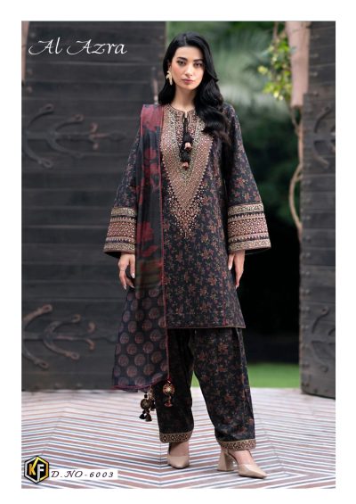 KEVAL FAB AL AZRA VOL 6 COTTON PRINT SUITS