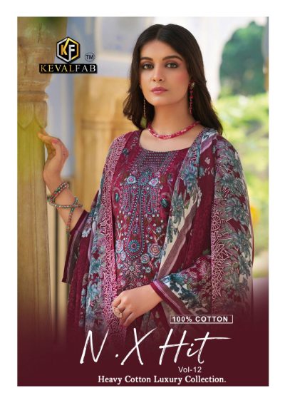 KEVAL FAB K KASHA NX HIT VOL 12 LAWN KARACHI SUITS