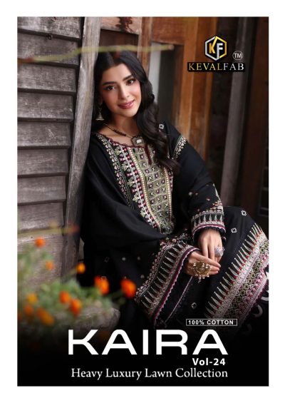 KEVAL FAB KAIRA VOL 24 HEAVY LAWN COLLECTION SUITS