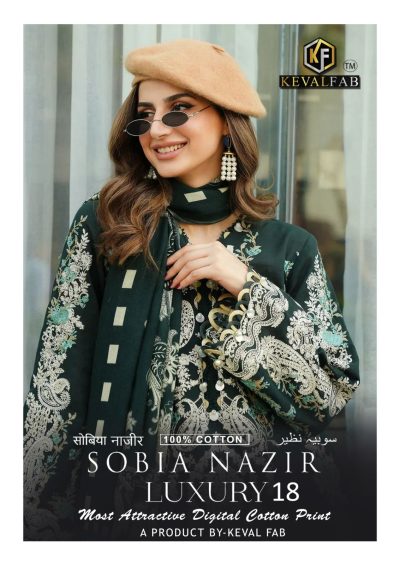 KEVAL FAB SOBIA NAZIR VOL 18 LUXURY LAWN COLLECTION