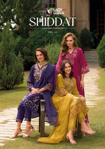 LADY LEELA SHIDDAT VOL 4 VISCOSE EMBROIDERY KURTI