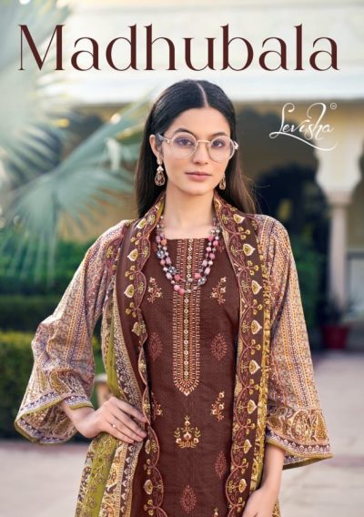 LEVISHA MADHUBALA COTTON PAKISTANI PRINTED SUITS