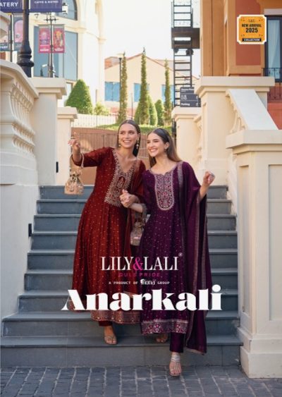 LILY & LALI ANARKALI EMBROIDERY READYMADE KURTI