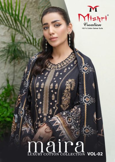 MISHRI CREATION MAIRA VOL 2 LAWN KARACHI SUITS