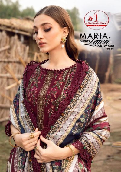 MISS WORLD CHOICE MARIA VOL 2 LUXURY LAWN SUITS