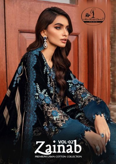 MISS WORLD ZAINAB VOL 2 LAWN KARACHI SUITS