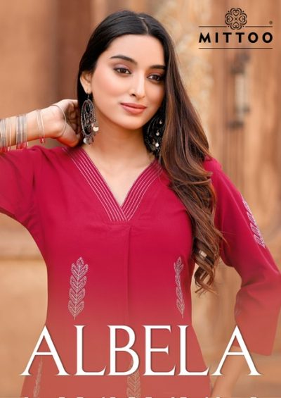 MITTOO ALBELLA HEAVY RAYON READYMADE KURTI