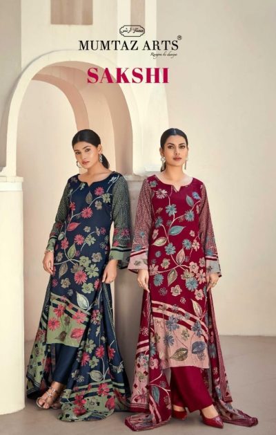 MUMTAZ ARTS SAKSHI PURE JAM SILK SUITS CATALOG