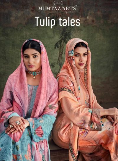 MUMTAZ ARTS TULIP TALES PURE VISCOSE PRINTED SUITS