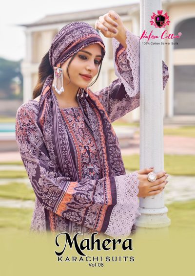 NAFISA COTTON MAHERA VOL 8 PAKISTANI SUITS SUPPLIER