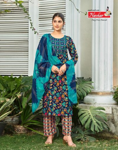 NAVKAR SABA VOL 8 RAYON READYMADE KURTI