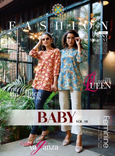 PASSION TREE BABY VOL 1 HEAVY RAYON SHORT KURTI