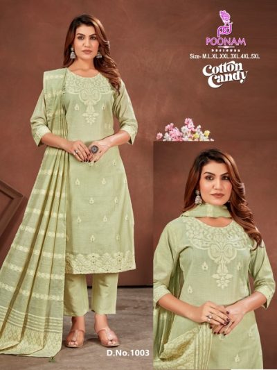 POONAM DESIGNER COTTON CANDY READYMADE KURTI