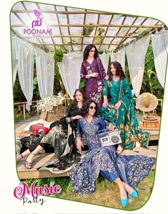 POONAM DESIGNER MUSIC PARTY READYMADE KURTIS