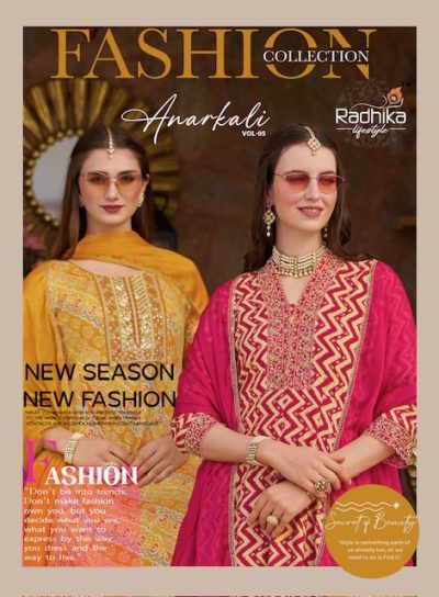 RADHIKA LIFESTYLE ANARKALI VOL 5 RAYON KURTI