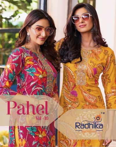 RADHIKA LIFESTYLE PAHEL VOL 10 RAYON PRINTED KURTI