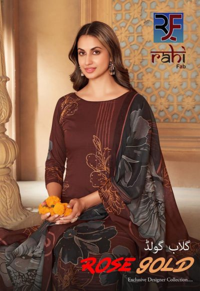 RAHI FAB ROSE GOLD PURE COTTON SUITS CATALOGUE