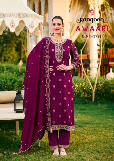 RANGOON AWAARI MUSLIN FANCY WORK KURTI