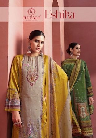 RUPALI ESHIKA PURE JAM SATIN HAND WORK SUITS