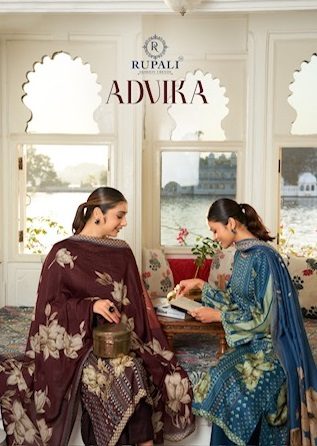 RUPALI FASHION ADVIKA JAAM SATIN PRINTED SUITS