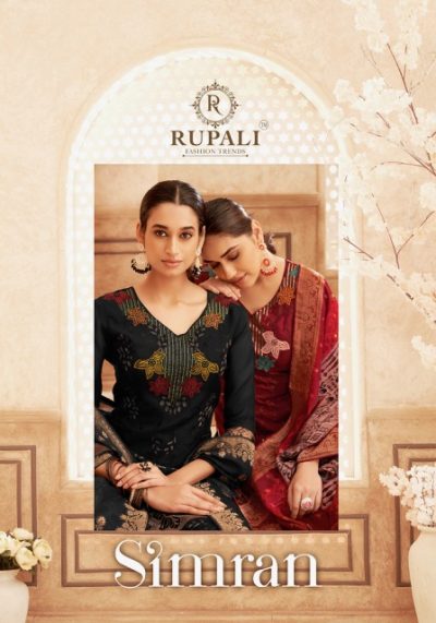 RUPALI FASHION SIMRAN VISCOSE EMBROIDERY SUITS