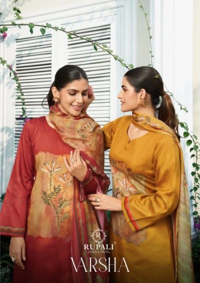 RUPALI VARSHA PURE JAAM SATIN SUITS CATALOGUE