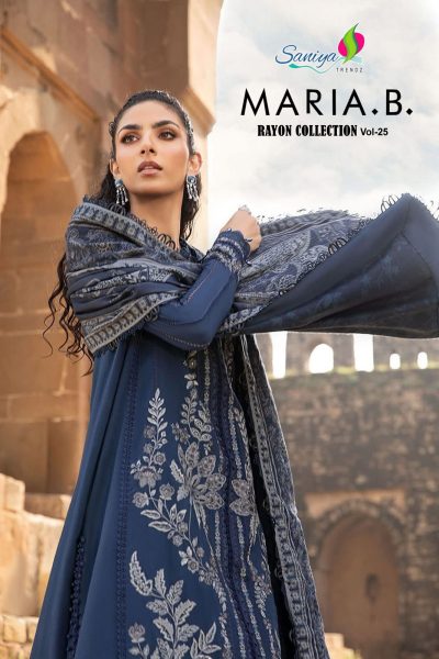 SANIYA TRENDZ MARIA B VOL 25 RAYON COLLECTION SUITS