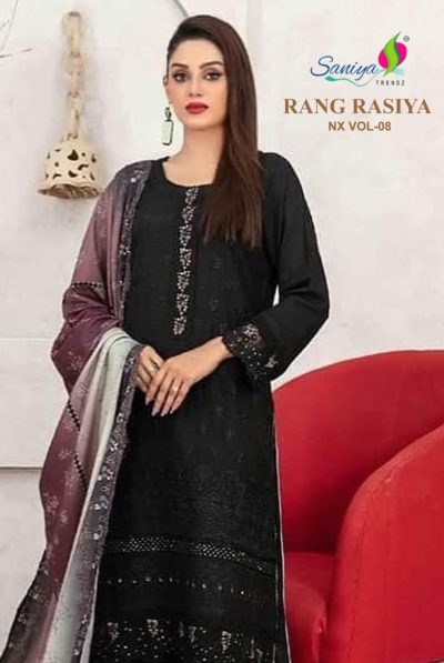 SANIYA TRENDZ RANG RASIYA NX VOL 8 COTTON SUITS