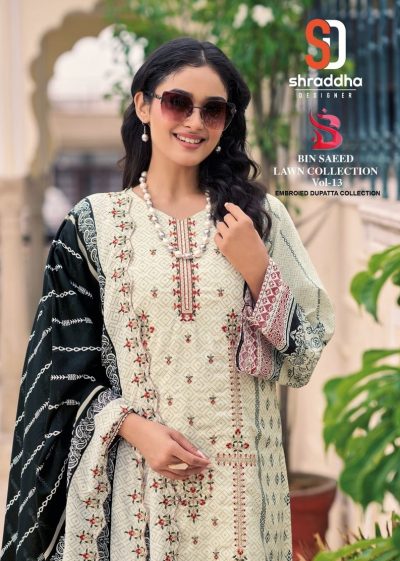 SHRADDHA BIN SAEED VOL 13 PURE COTTON SUITS