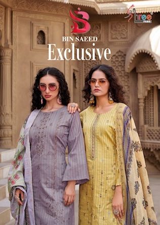 SHREE FABS BIN SAEED EXCLUSIVE VOL 1 COTTON SUITS