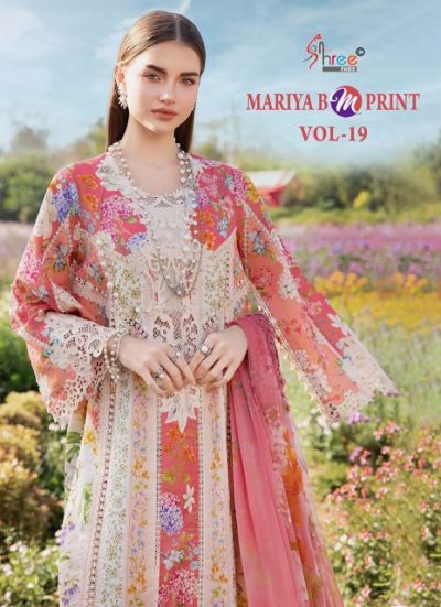 SHREE FABS MARIYA B M PRINT VOL 19 PAKISTANI SUITS