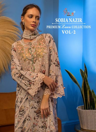 SHREE FABS SOBIA NAZIR VOL 2 PREMIUM LAWN SUITS