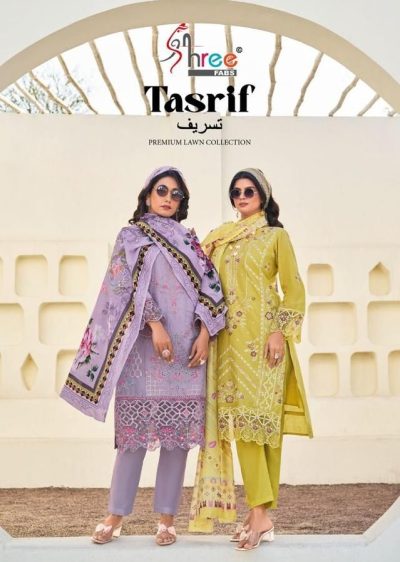 SHREE FABS TASRIF PAKISTANI COTTON EMBROIDERY SUIT