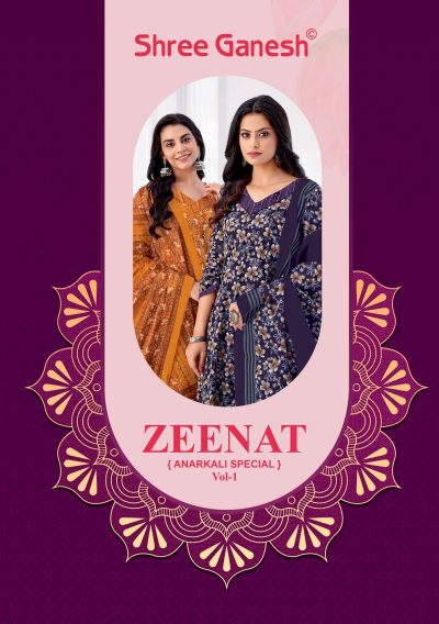 SHREE GANESH ZEENAT VOL 1 READYMADE ANARKALI KURTIS