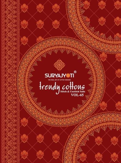 SURYAJYOTI TRENDY COTTONS VOL 65 PRINTED SUITS