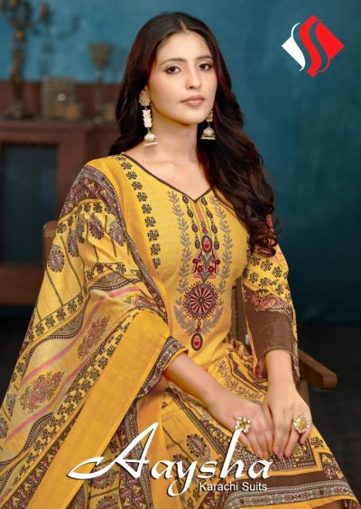 SWETA AAYSHA KARACHI SUITS MANUFACTURER SURAT