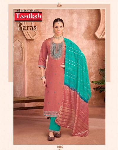 TANIKSH SARAS READYMADE EMBROIDERY KURTIS