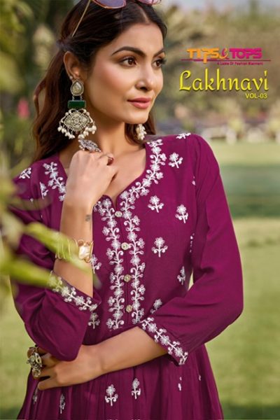 TIPS & TOPS LAKHNAVI VOL 3 READYMADE KURTIS