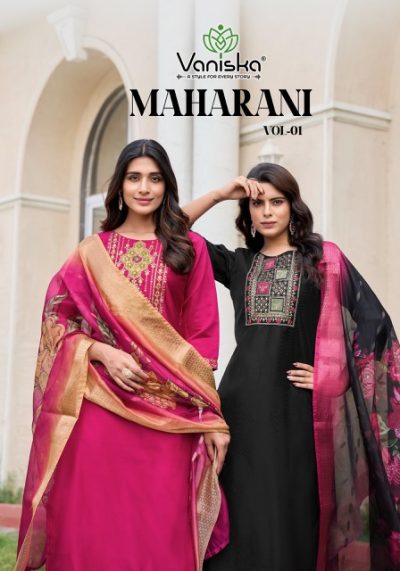 VANISKA BRAND MAHARANI VOL 1 SILK KURTI SUPPLIER